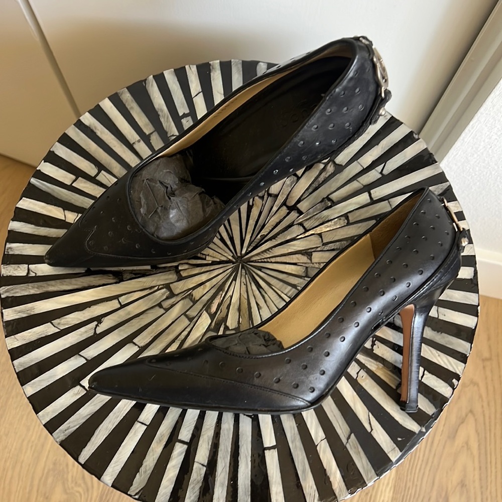 Gucci Reins Black Mary Jane Pumps